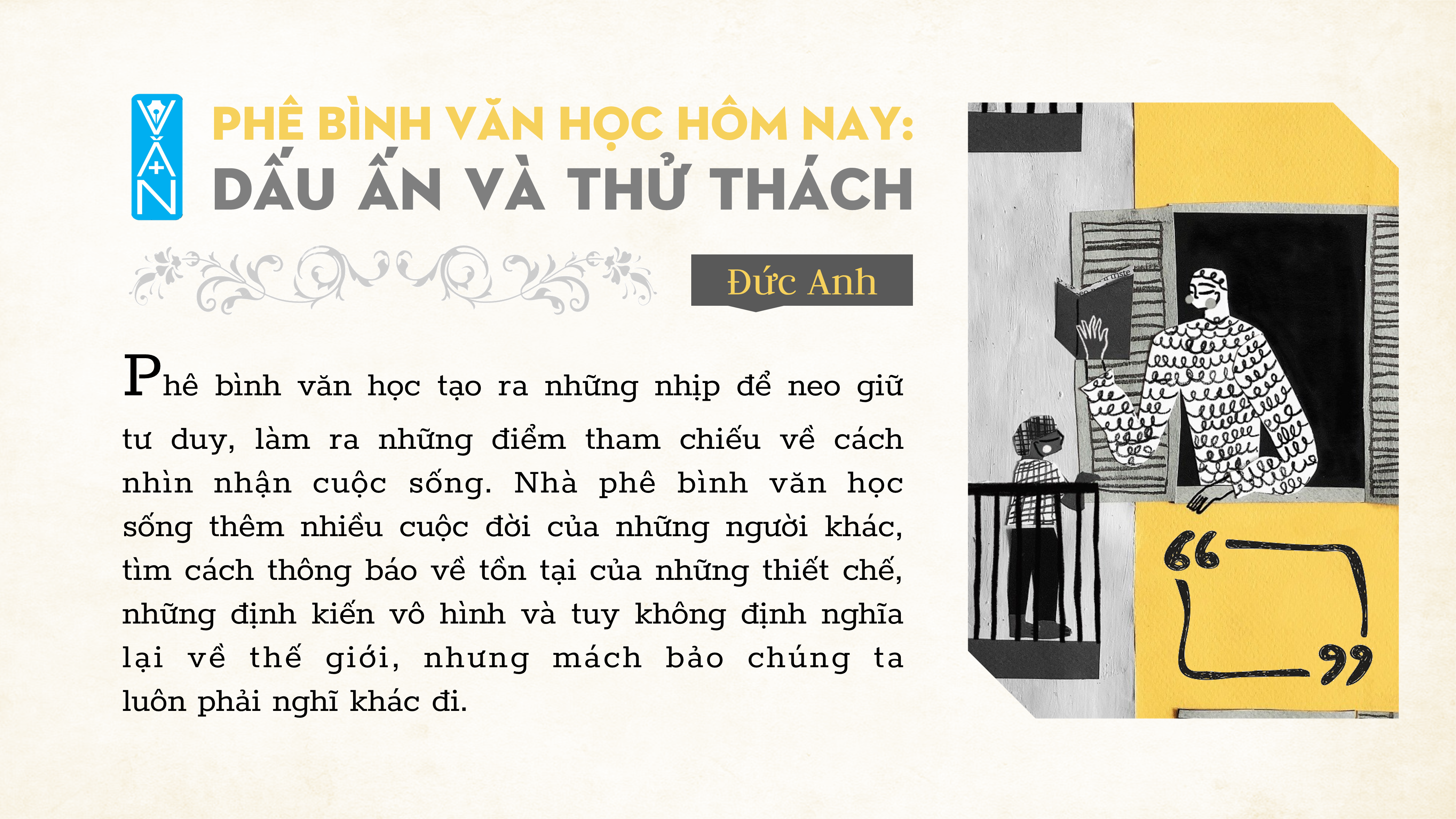 Phê bình văn học hôm nay: Dấu ấn và thử thách (Đức Anh)